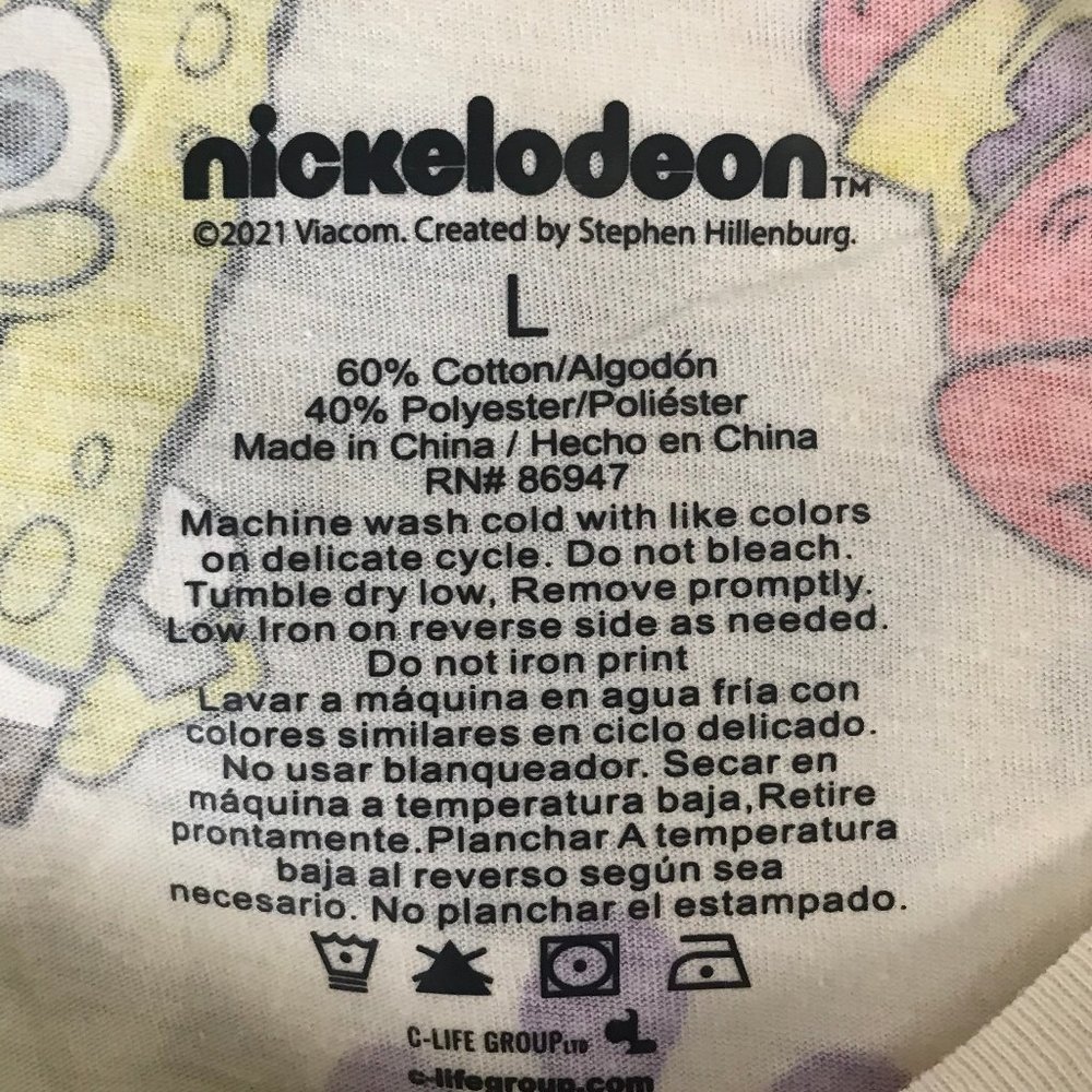 Nickelodeon SpongeBob Short Sleeve T Shirt - Picture 3 of 5